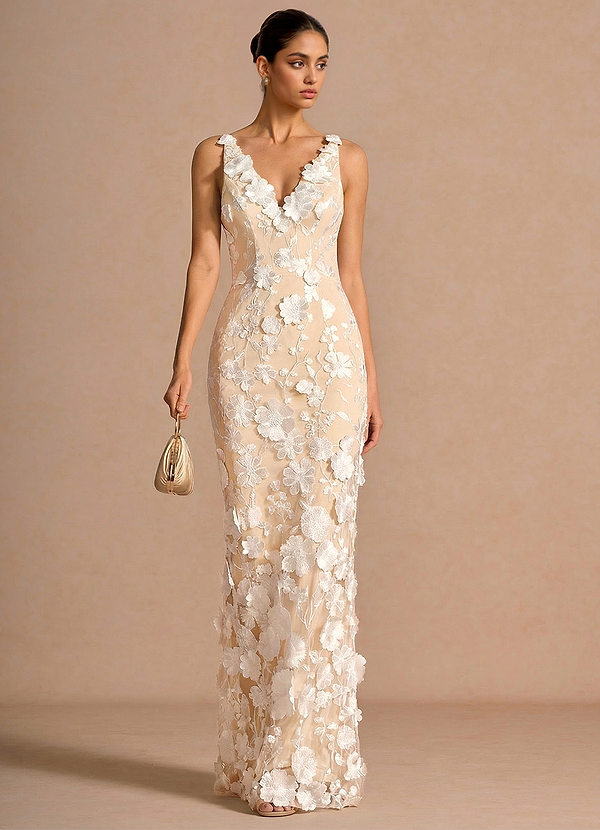 Robe Longue Blanc Cireth image1