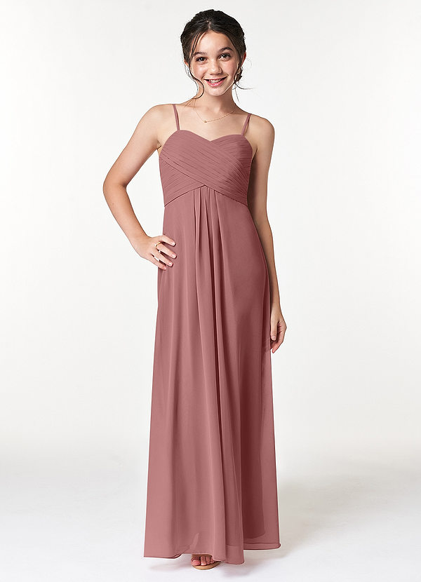 Desert Rose Azazie Sienna JBD Junior Bridesmaid Dresses | Azazie