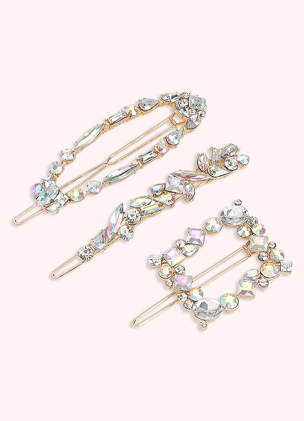 front Bridal Elegance Hairpins