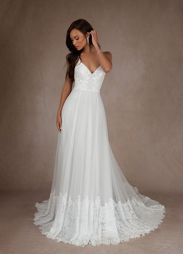 Diamond White Azazie Irma Wedding Dress Wedding Dresses | Azazie