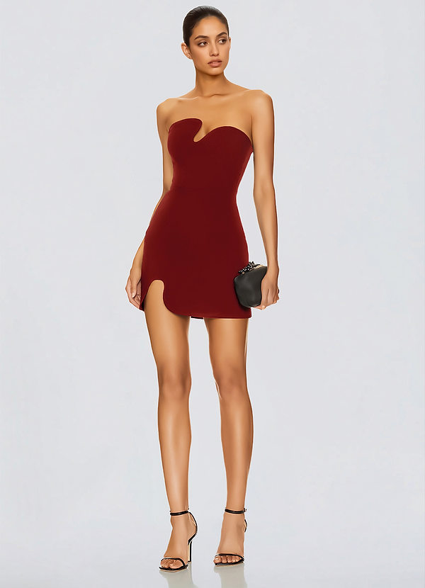 Delsyre Burnt Umber Mini Dress image1