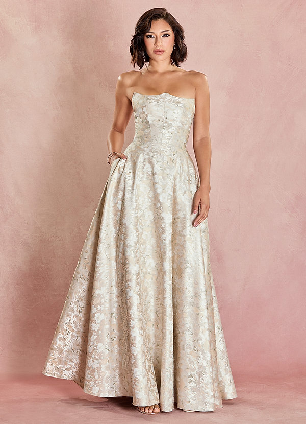 Cynda French Cream Maxi Dress image1