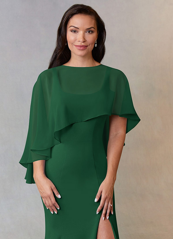 front Azazie Stola In Chiffon Di Colore Coordinato