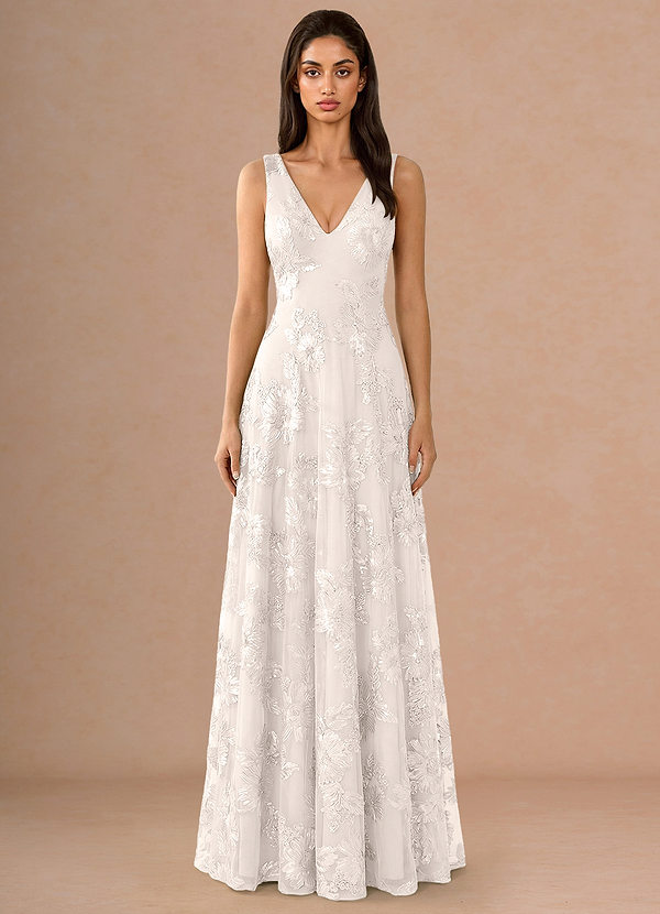 Hysara Cloud White Maxi Dress image1