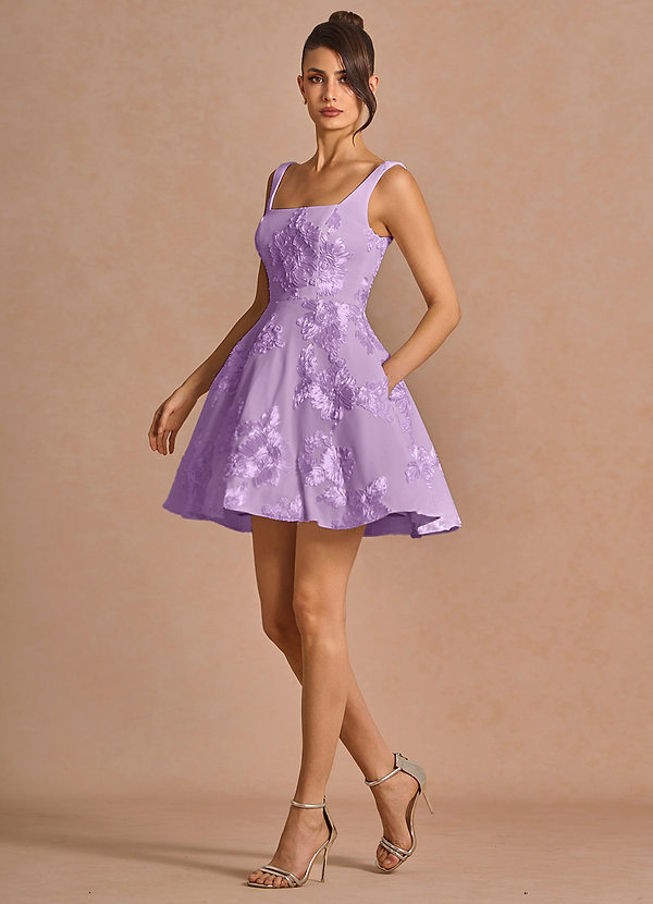 Brynn Frosted Lilac Mini Dress image1