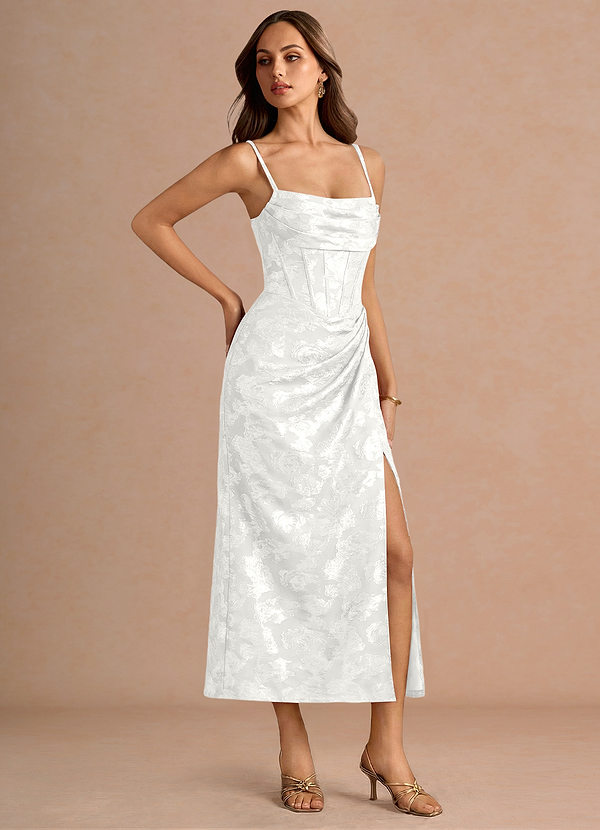 Rosalie White Midi Dress image1
