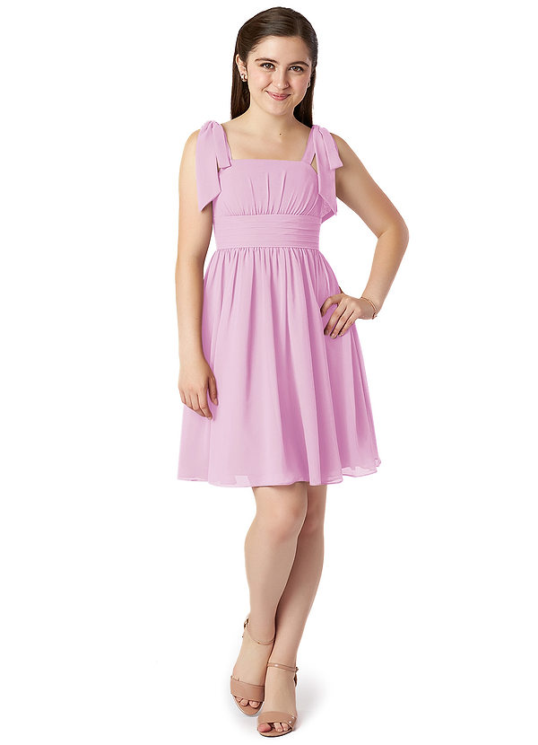 Azazie Jordanna Junior Bridesmaid Dress in Candy Pink Azazie AU