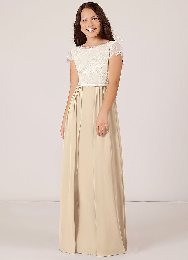 El Vestido De Dama De Honor Con Hombros Descubiertos Y Estilo Soñador Para Junior Ciruela main image 1