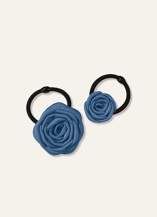 front Darling Poise Ivory Flower 2-Piece Hair Tie Set