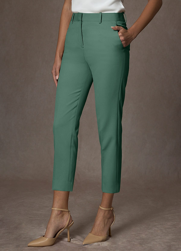 front Whitney Eucalipto Pantalones de vestir cortos elásticos estructurados