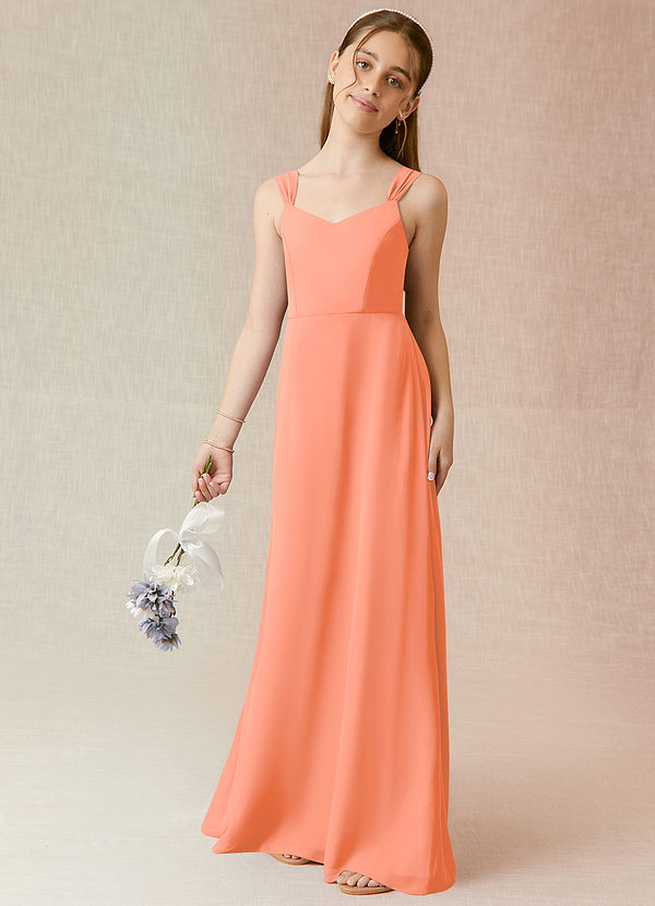 Azazie Denice Junior Sunset A-Line Chiffon Dress image1