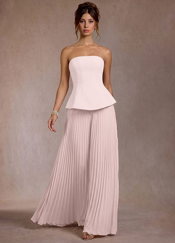 Robe Maxi Rose Poudré Coraline image1
