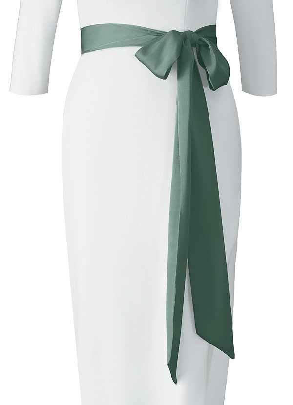 front Azazie – Schärpe aus Stretch-Satin in passender Farbe