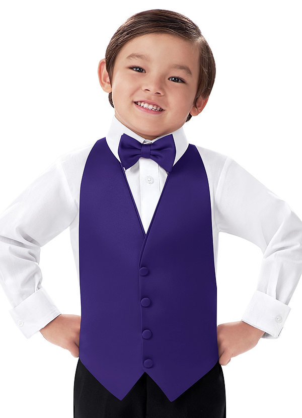 front Weste aus mattem Satin für Jungen