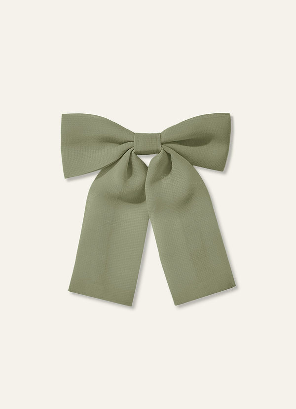 front Girls Chiffon Bow Hair Clip
