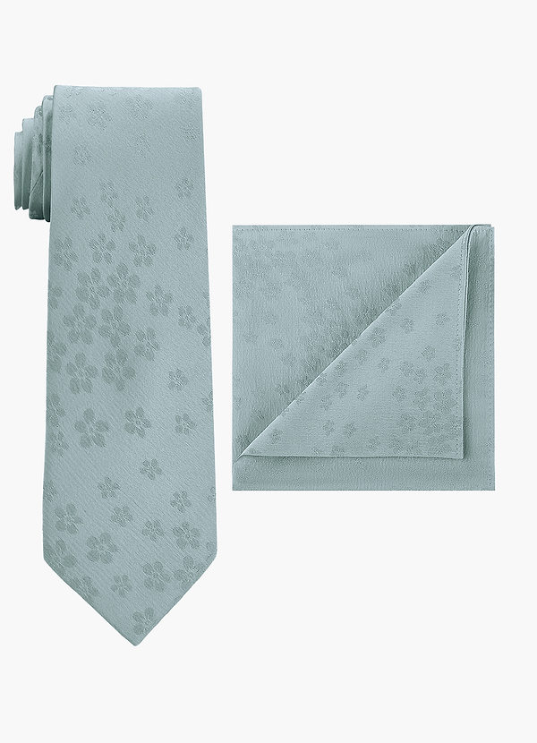 front Jacquard brede stropdas en pochetset
