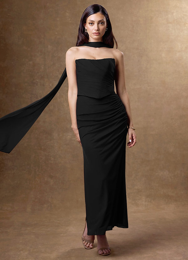 Kelly Black Corset Maxi Dress image1