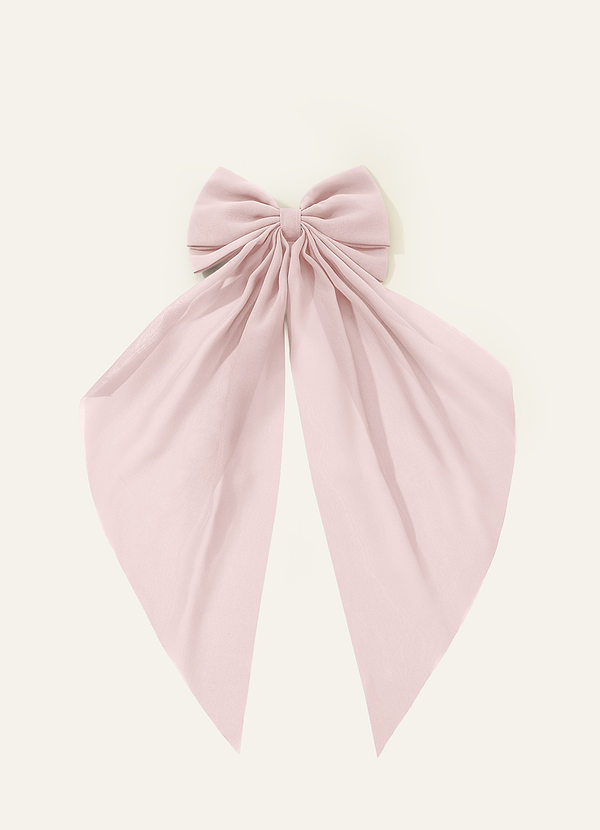 front Matching Color Chiffon Bow Hair Clip