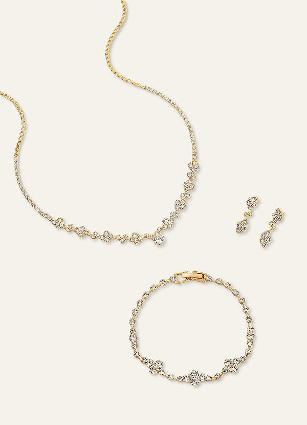 front Crystal Vine Jewelry Set