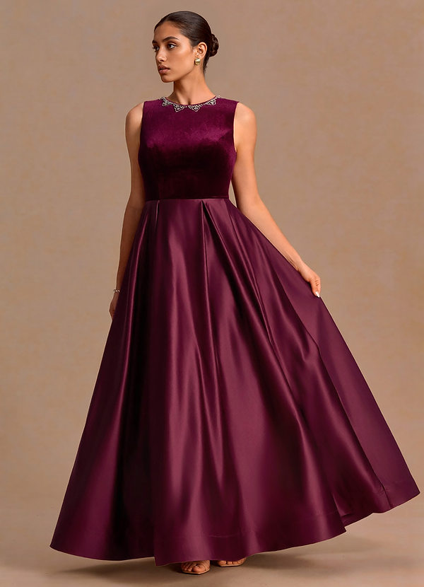Felicie Wine Maxi Dress image1