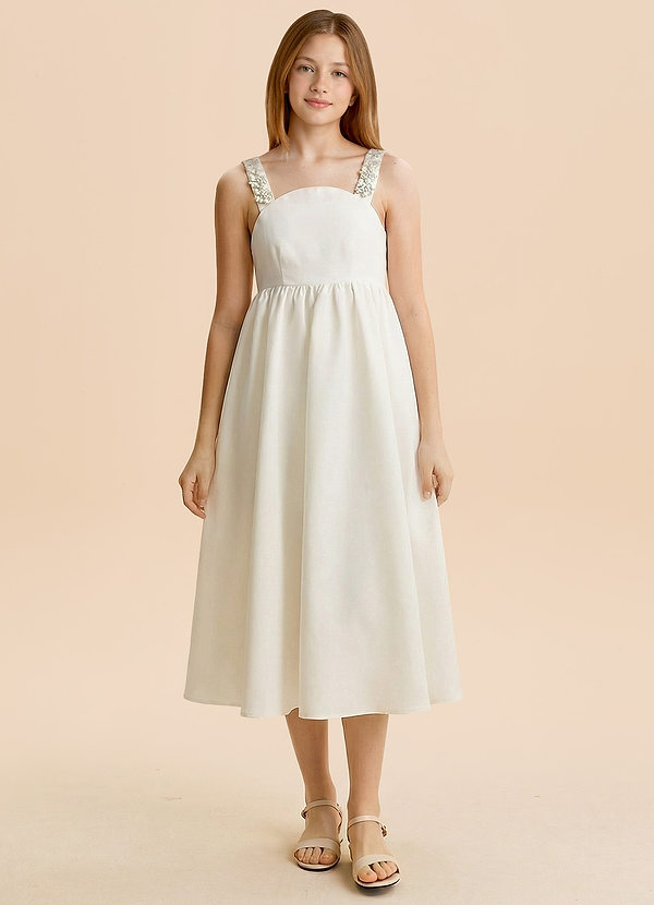 front Azazie Dahlia Junior Formal Dress