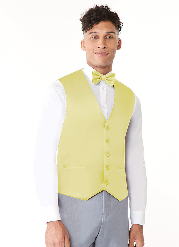 front Stretch satin vest