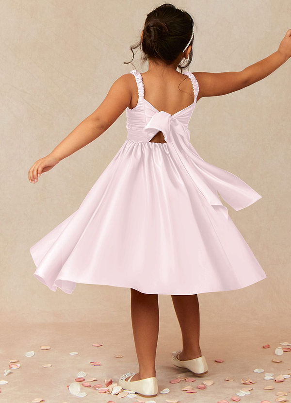 back Azazie Cutie Pie Flower Girl Dress