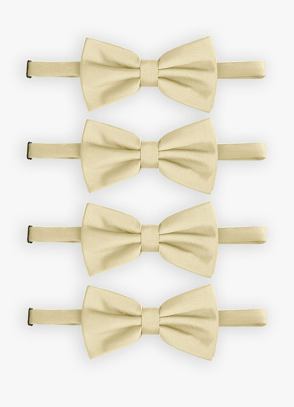 front Nœud papillon extensible en satin ajustable – Ensemble de 4 pièces