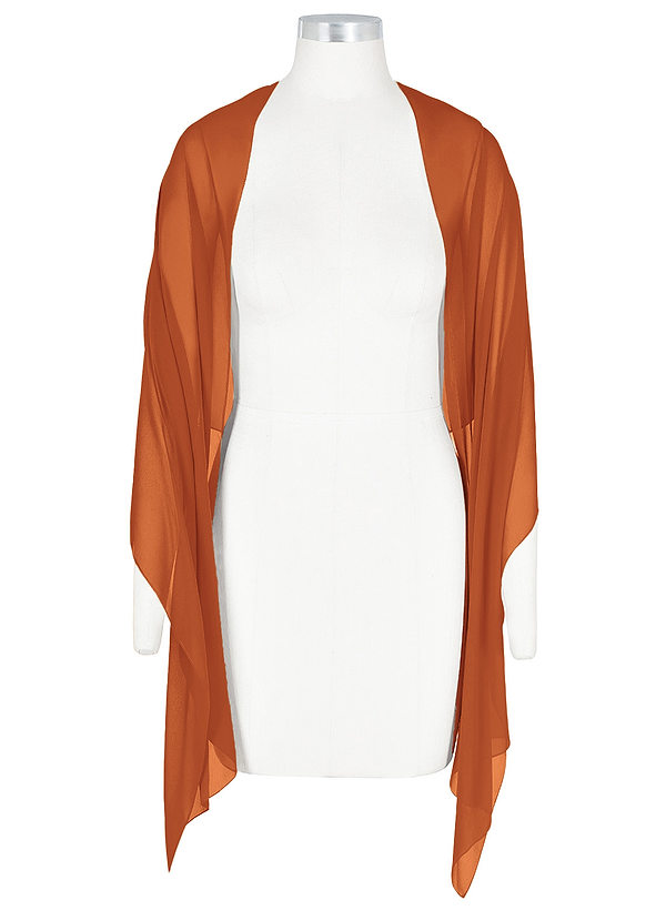 front Azazie Matching Color Ireland Chiffon Shawl