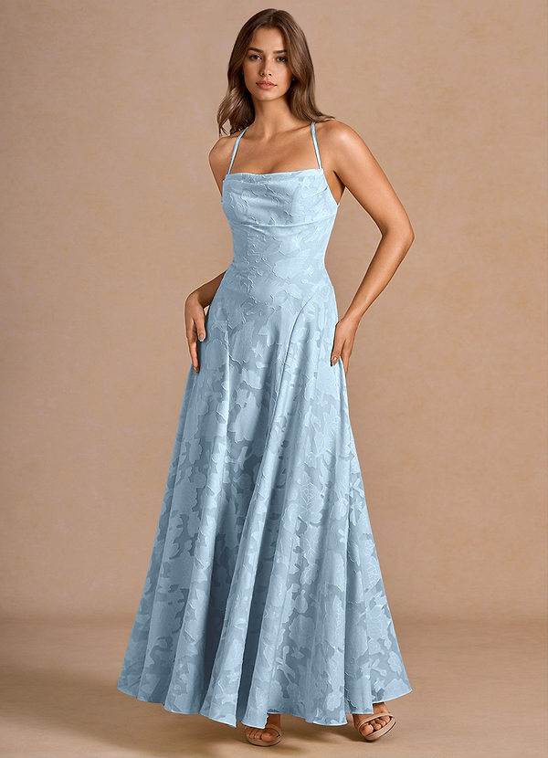 Irelia Sky Blue Maxi Dress | Azazie