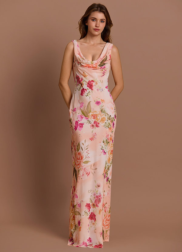 Maxi jurk Eulalie  Abstract Boeket Bloemen image1