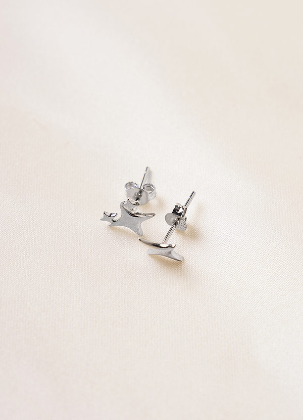front Star Stud Earrings