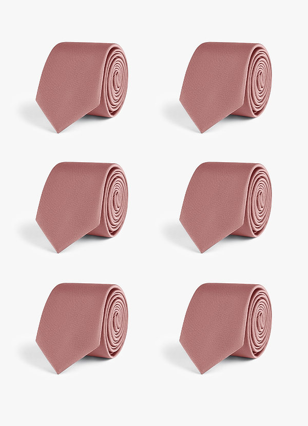 front Stretch Satin Skinny Tie Set – 6 Pieces