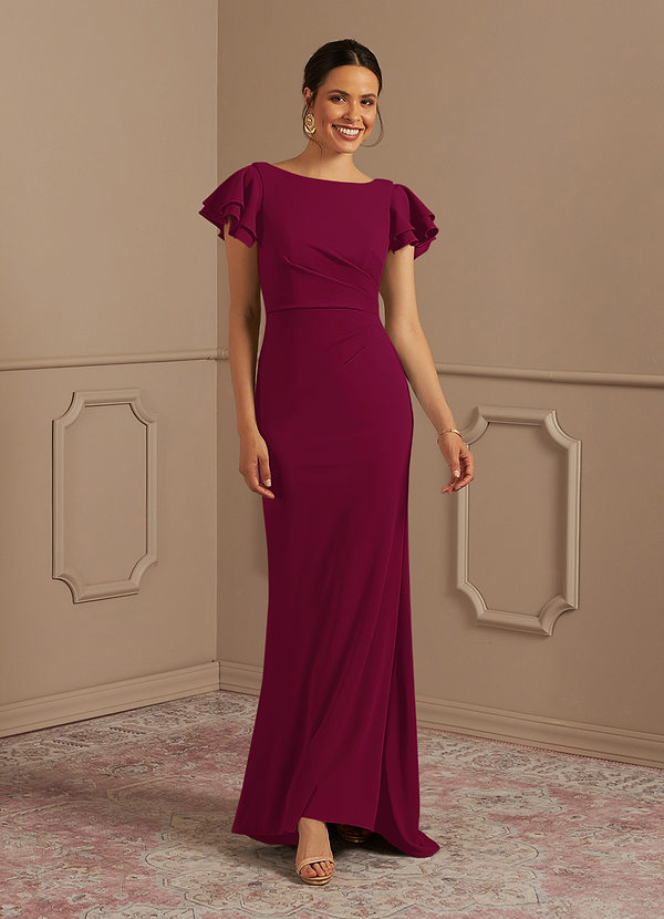 dark red mother of the bride dresses