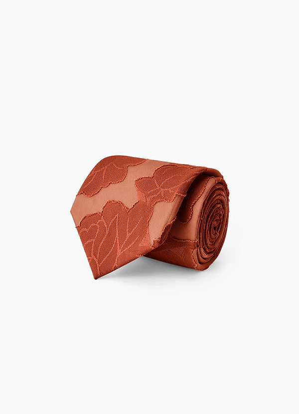 front Floral Burnout Wide Tie