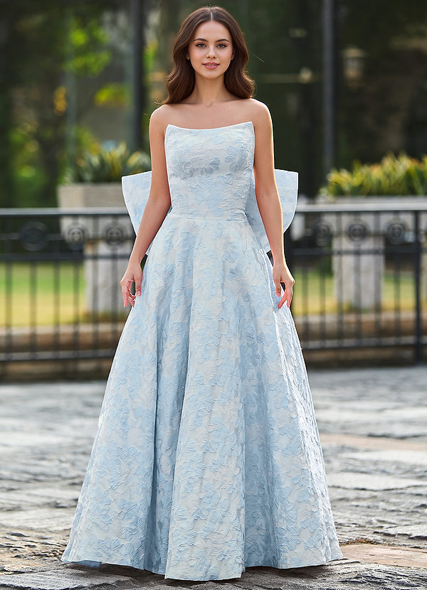 Zora Sky Blue Eternal Bloom Lace Prom Dress image1