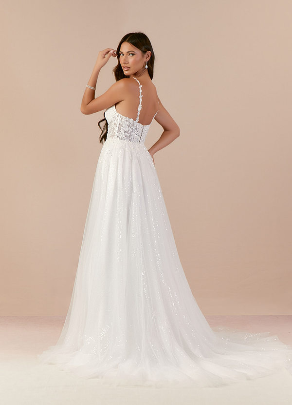 Azazie Florian Wedding Dress back