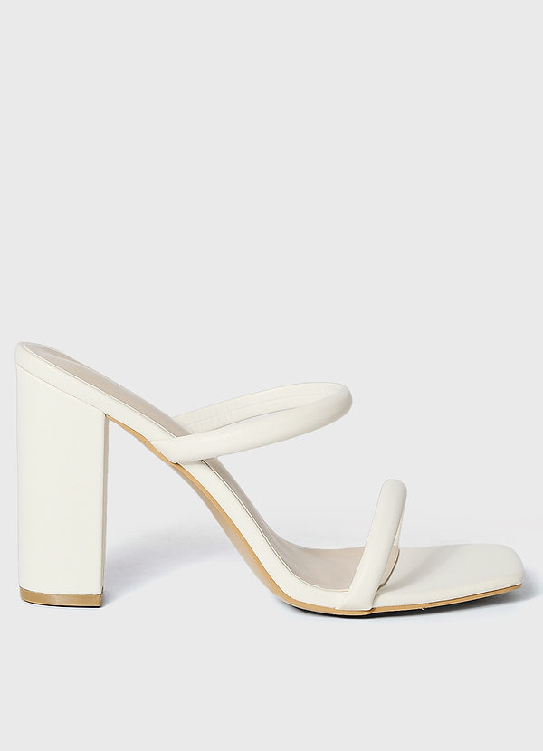 front Two-Strap High Heel Sandals