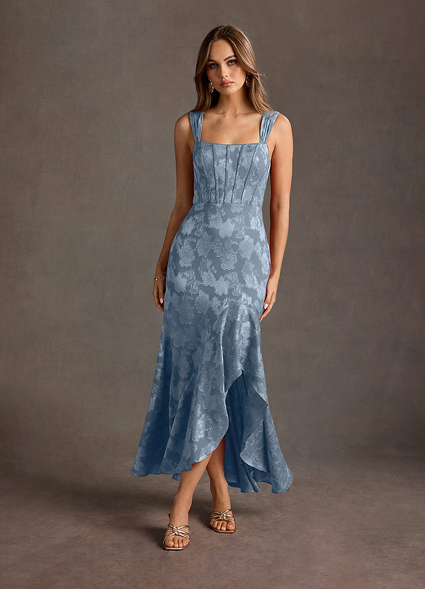 long navy blue bridesmaid dresses Mismatched Navy Blue Satin Long Custom Bridesmaid Dresses , BN1305