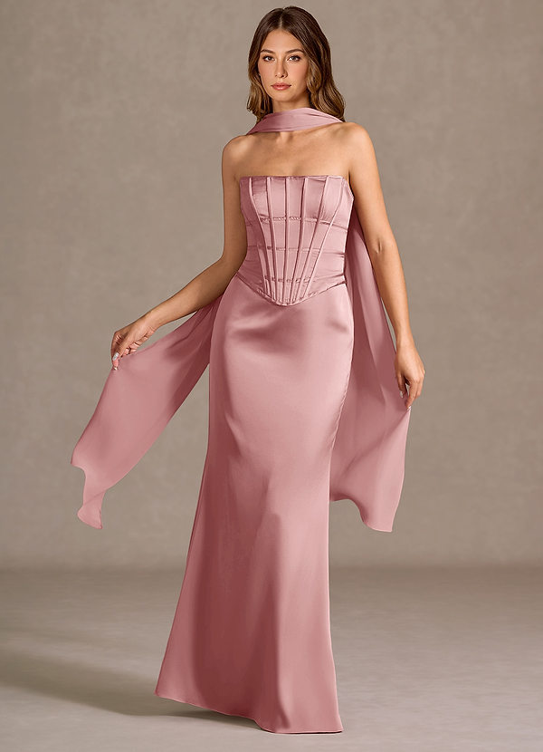 Berthe Light Pink Maxi Dress image1
