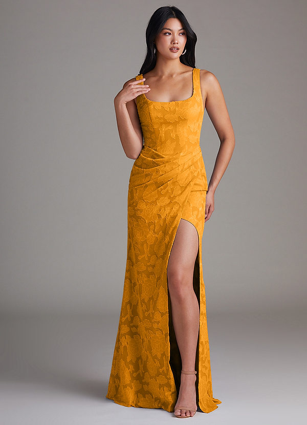 Vestido Caramelo Largo Mero image1