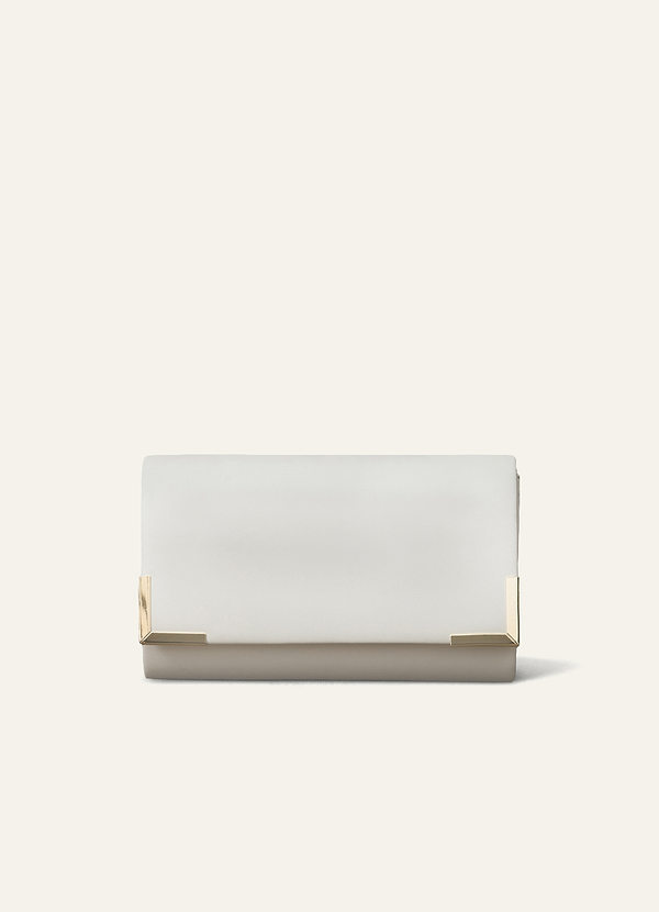 front Pu Metal Embellished Envelope Bag