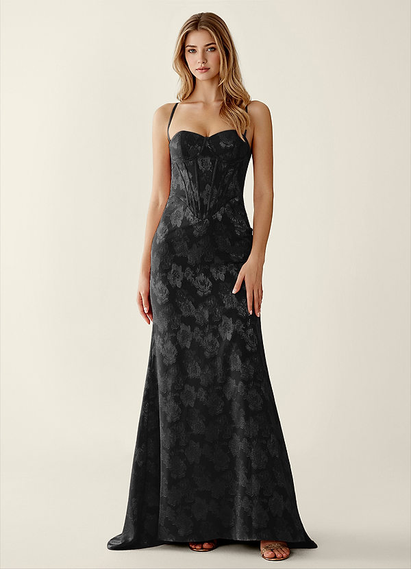 Serapheagn Zwart Galajurk met reliëf en jacquardmotief image1