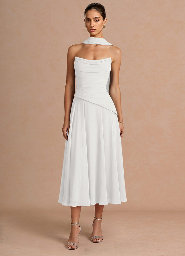 Gabriela White Midi Dress image1