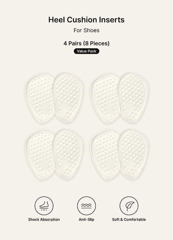 front 4 Pairs Invisible Gel Foot Cushions