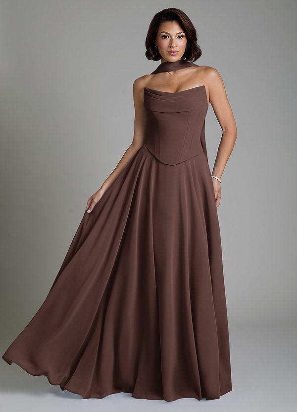 Ira Bridesmaid Dresses Ganache A-Line Corset Chiffon Dress image1
