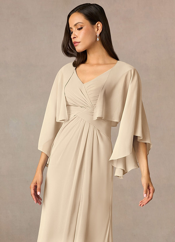 front Azazie Deborah Chiffon Wrap