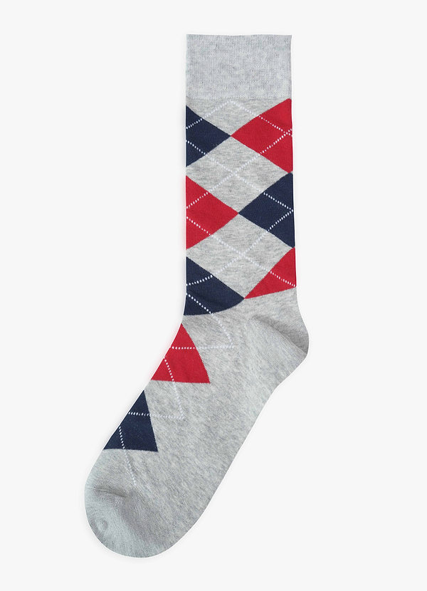 front Contrasting Argyle Groomsmen Socks