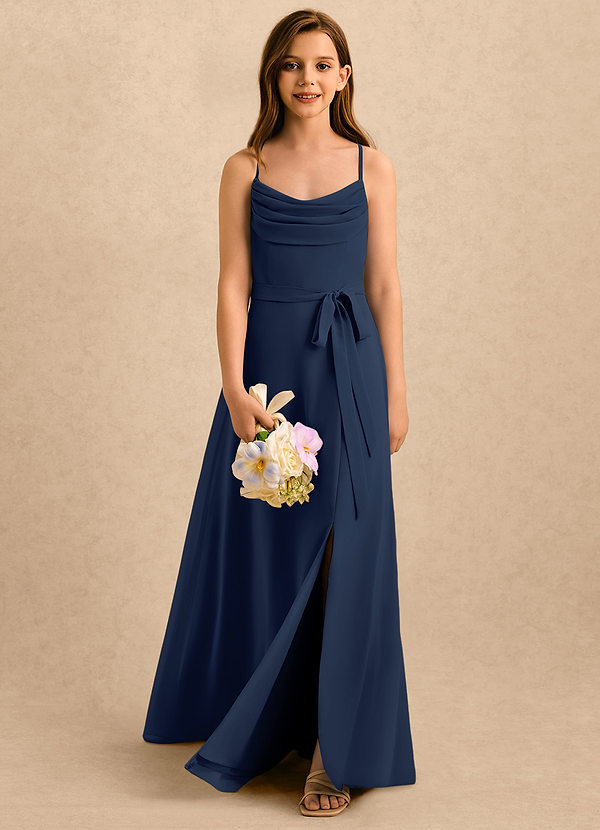 Azazie Jasslyn Girls Formal Sukienki dla dziewczynek sypiących kwiaty  image1