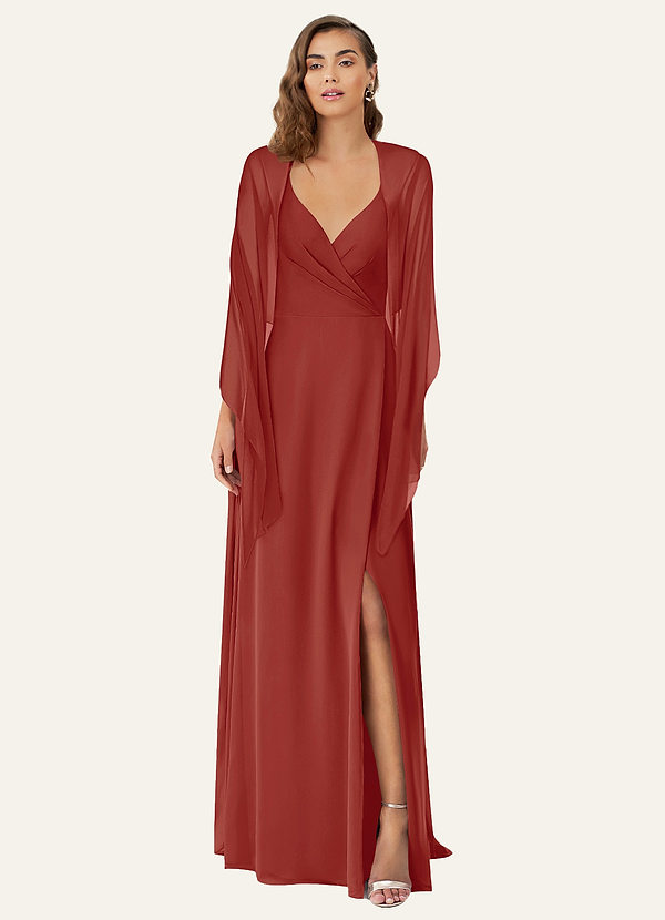 front Azazie Châle En Mousseline De Soie Irlandais De Couleur Assortie